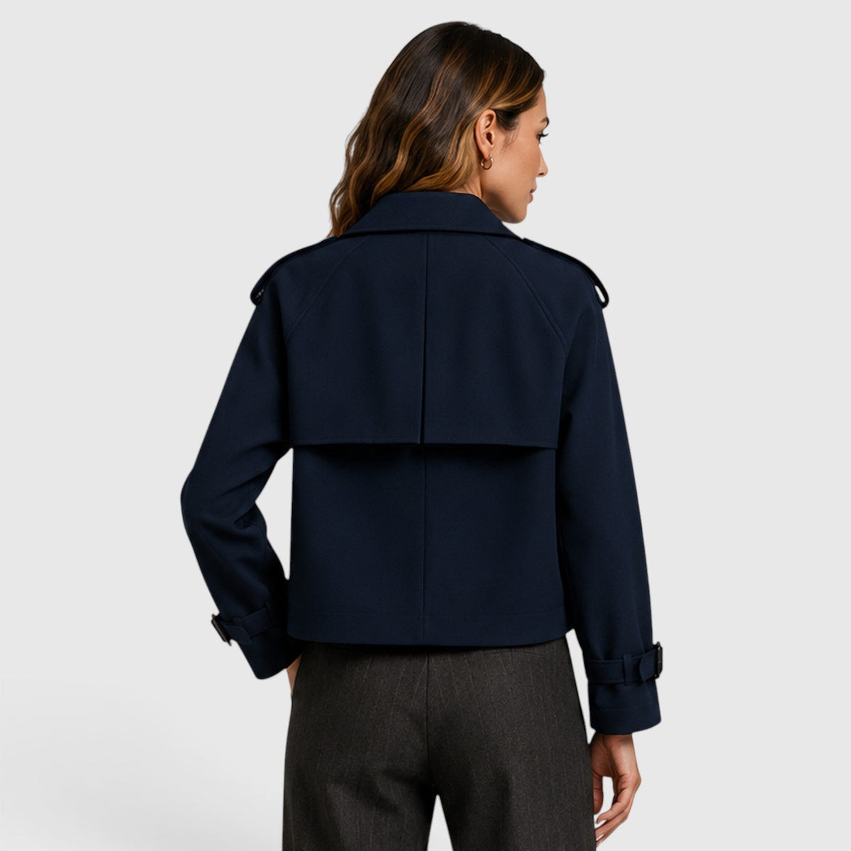 Gabardina Mujer Doble Botonadura Ligera para Looks Smart Casual - Vista 12