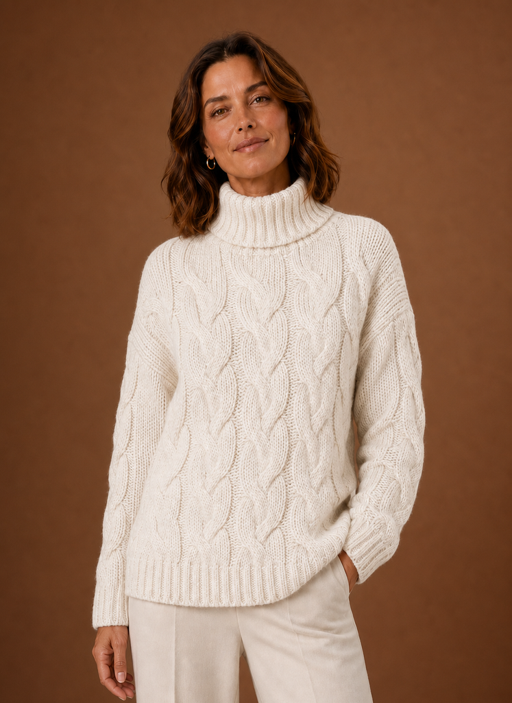 Jersey Mujer Punto Trenzado Clásico