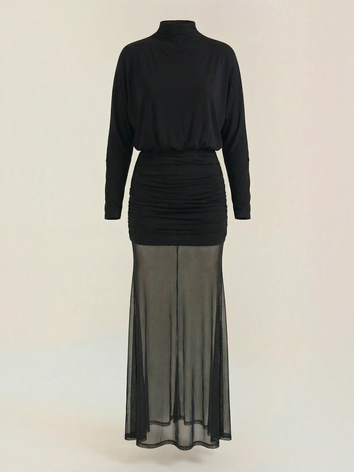 Vestido Largo Fiesta Cuello Alto Mujer