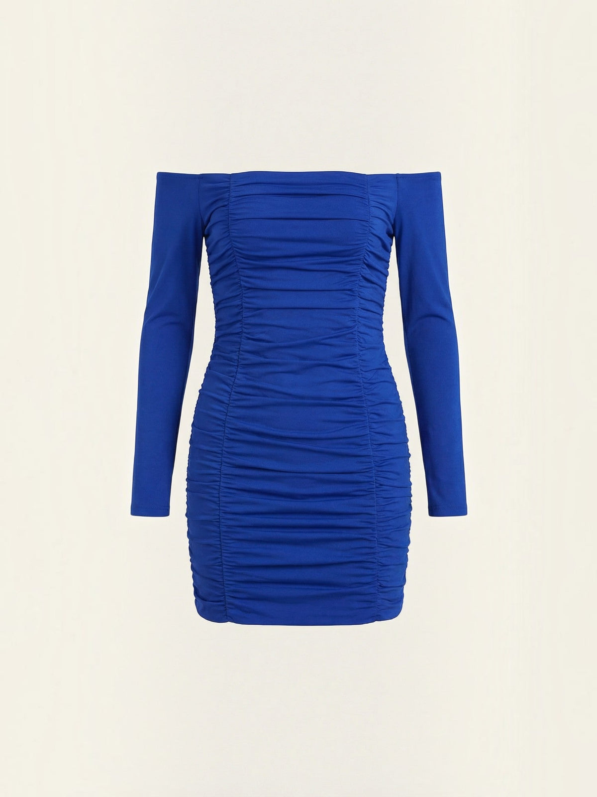 Vestido Corto Ceñido Hombros Descubiertos
