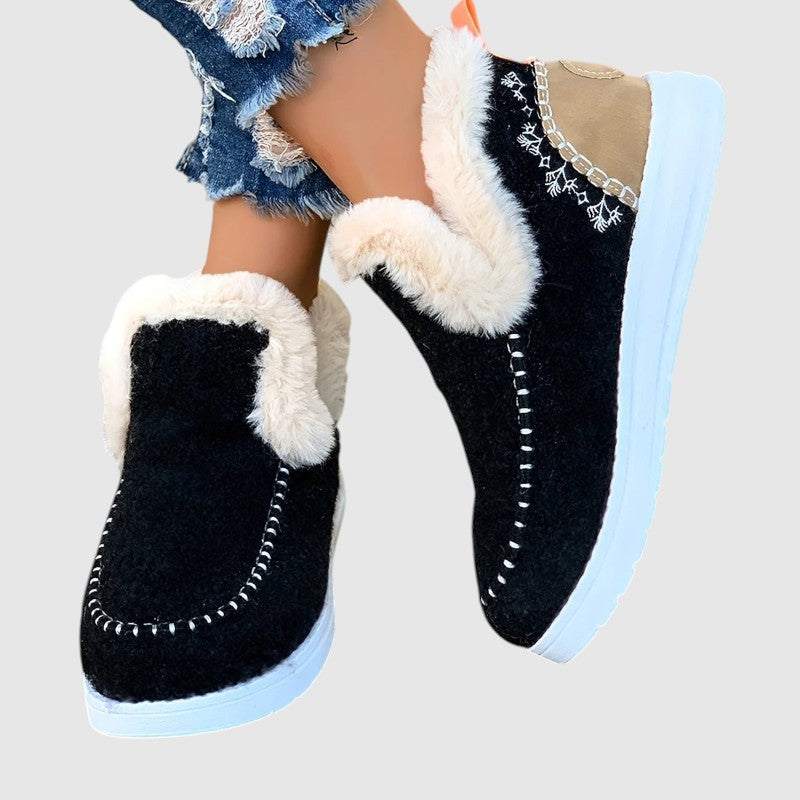 Botas Mujer Invierno Forro Afelpado Slip-on