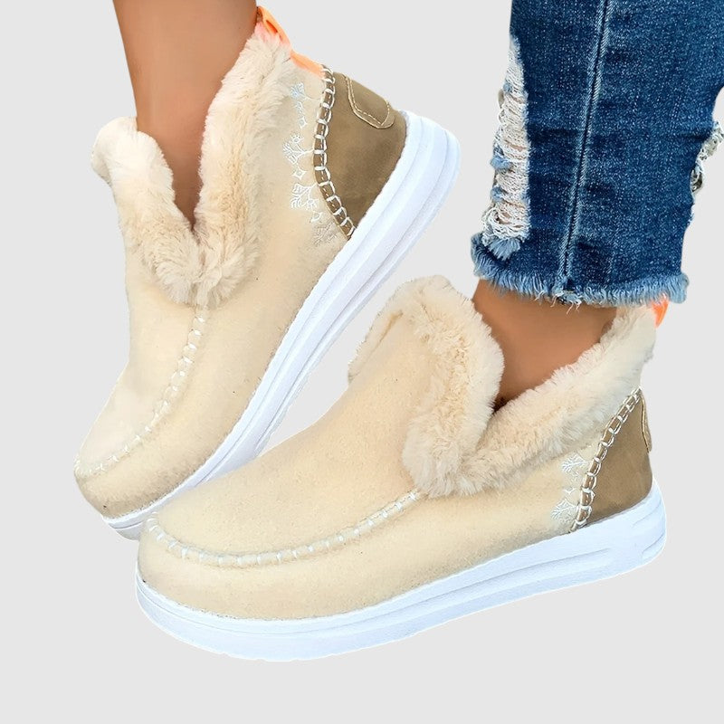 Botas Mujer Invierno Forro Afelpado Slip-on
