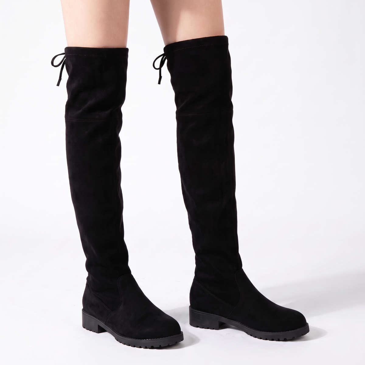 Botas Negras Mujer Tacón Ancho Elegante