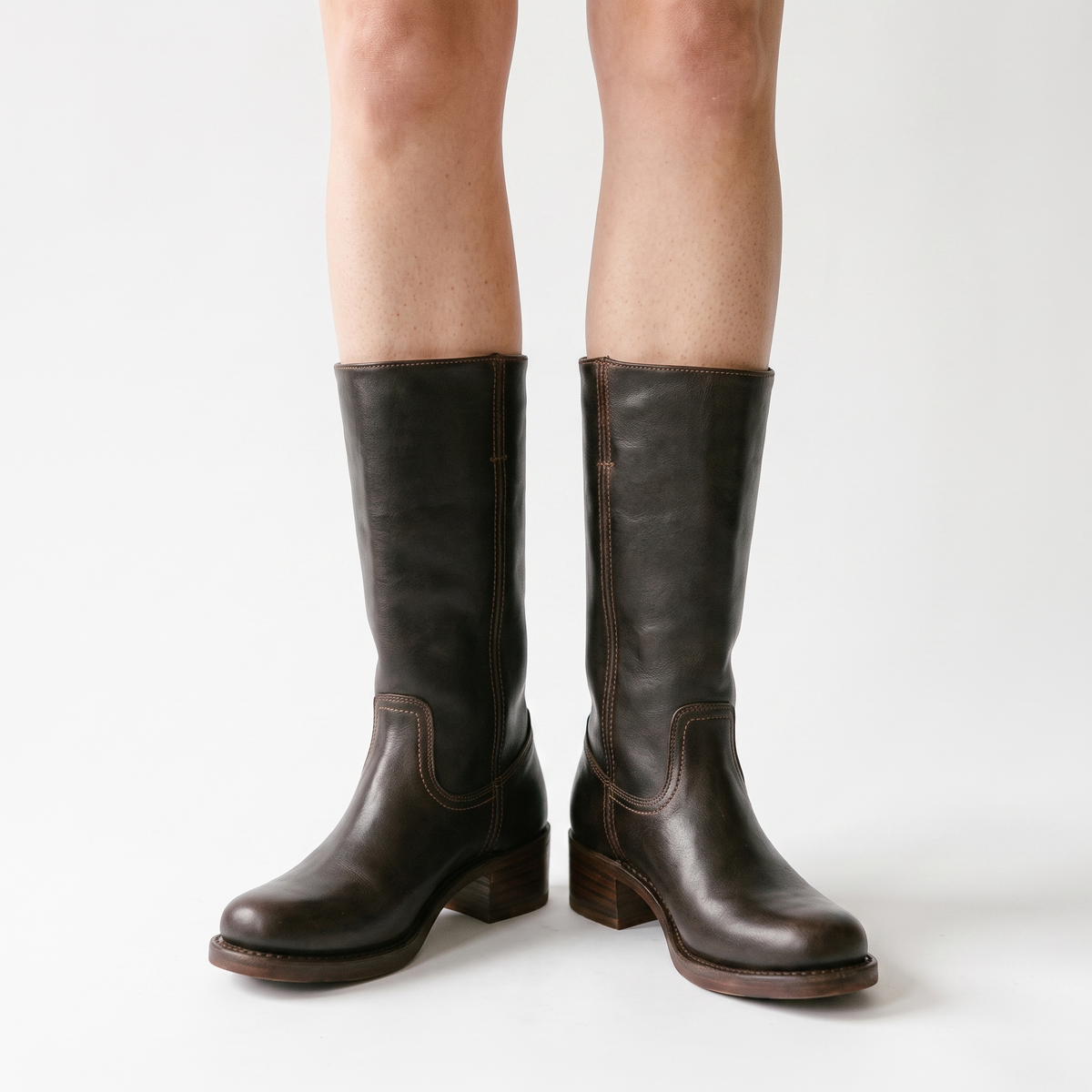 Botas Mujer Media Caña de Piel
