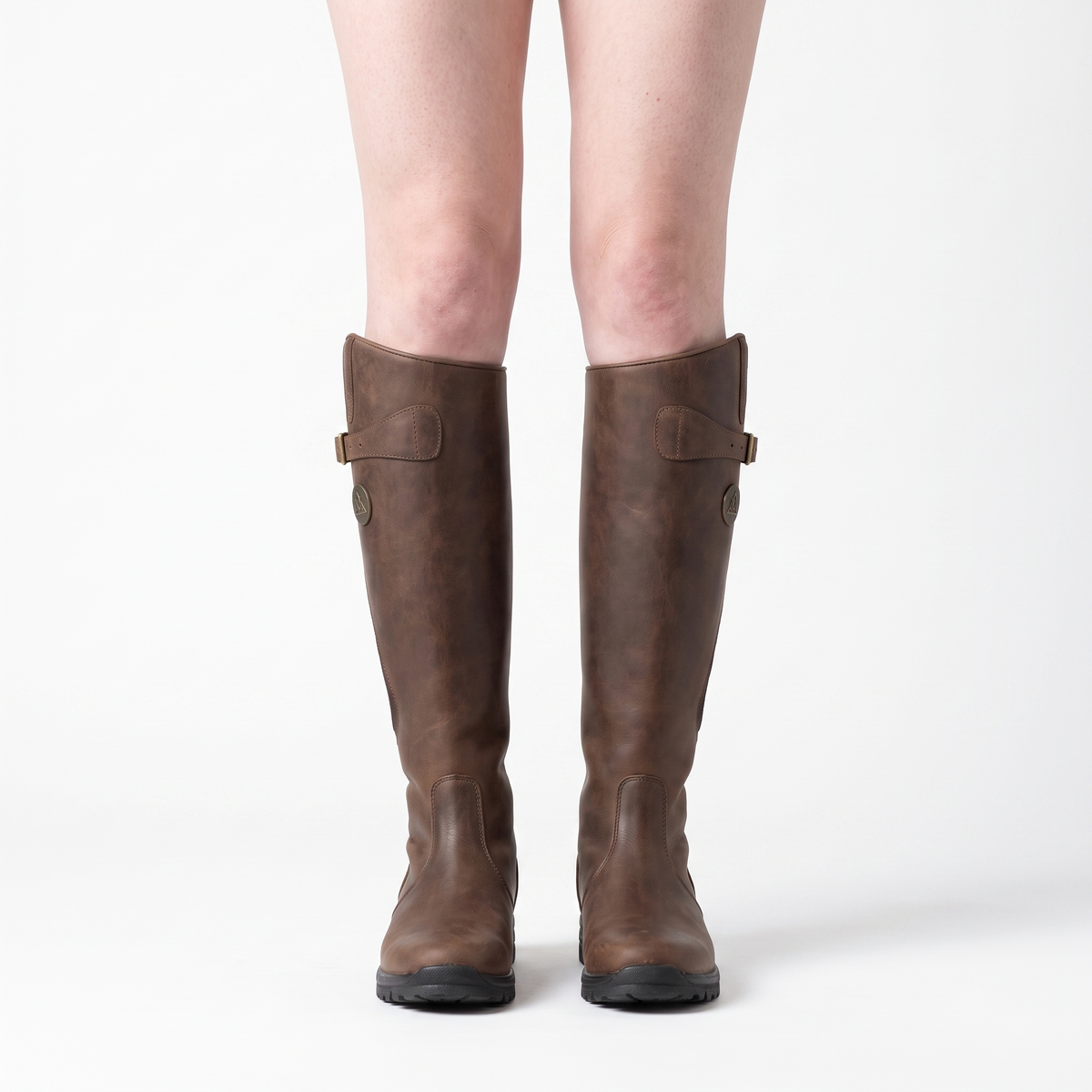 Botines Mujer Hebilla de Piel Cómoda