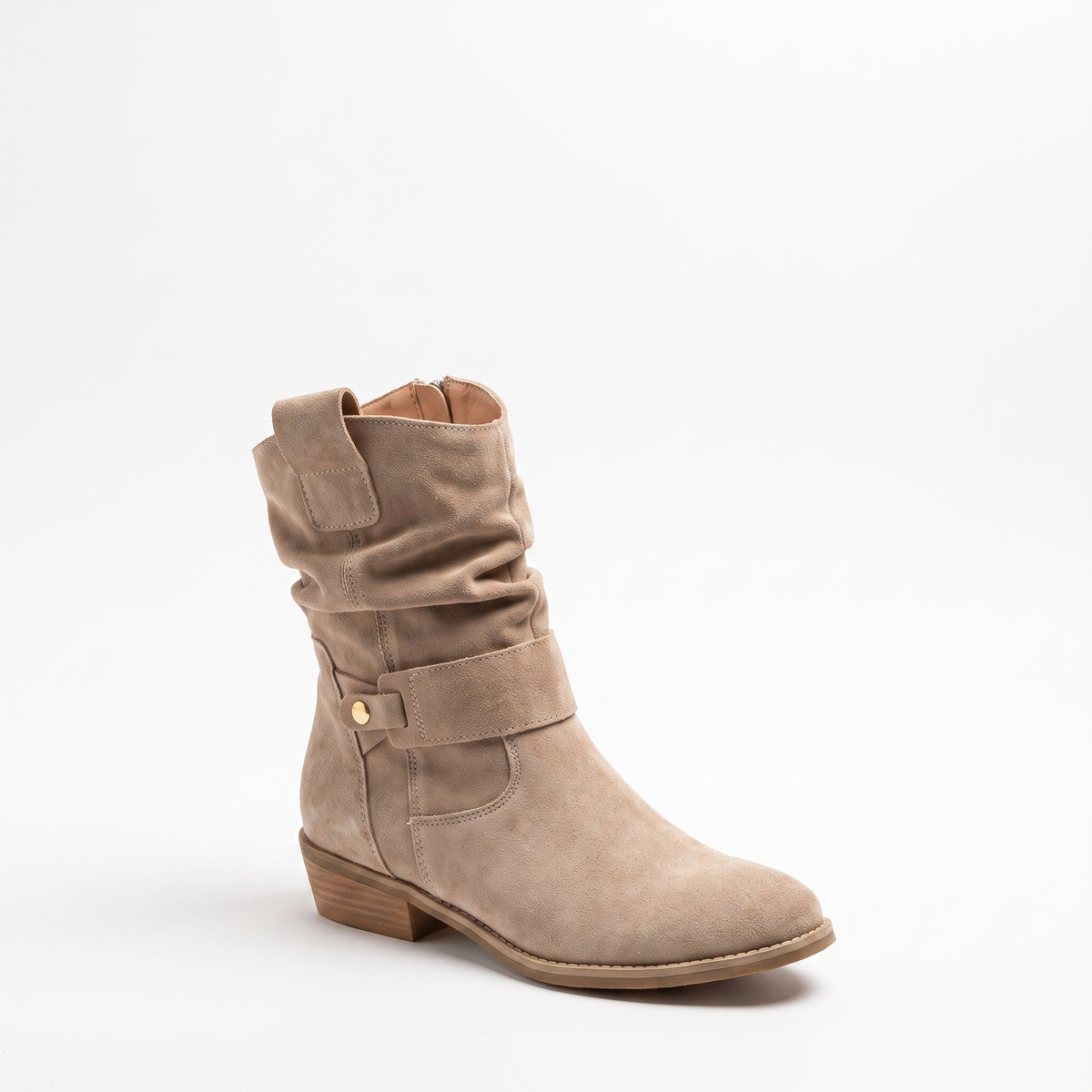 Botines Mujer Ante Boho Suela Cómoda