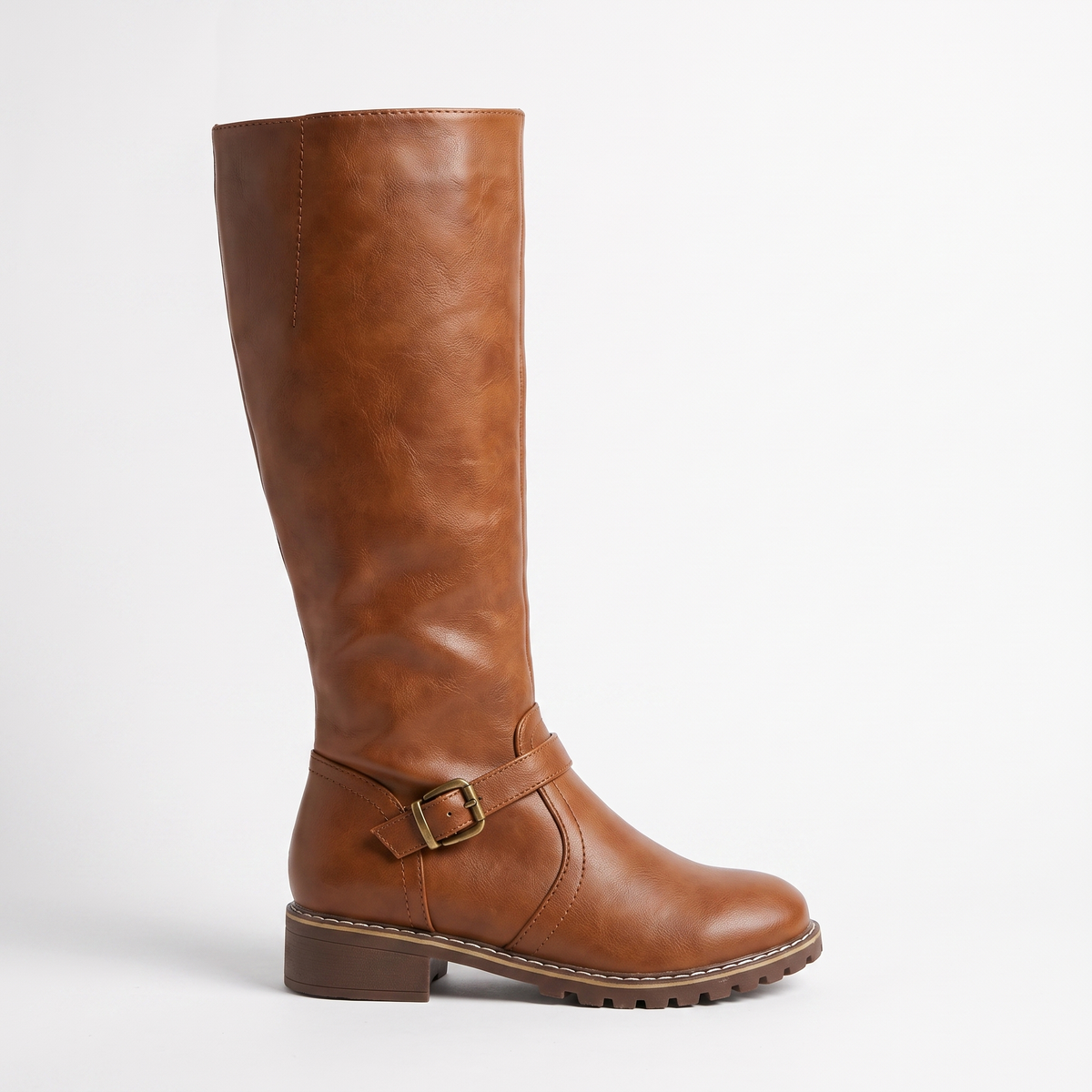 Botas Altas Mujer Hebilla de Piel