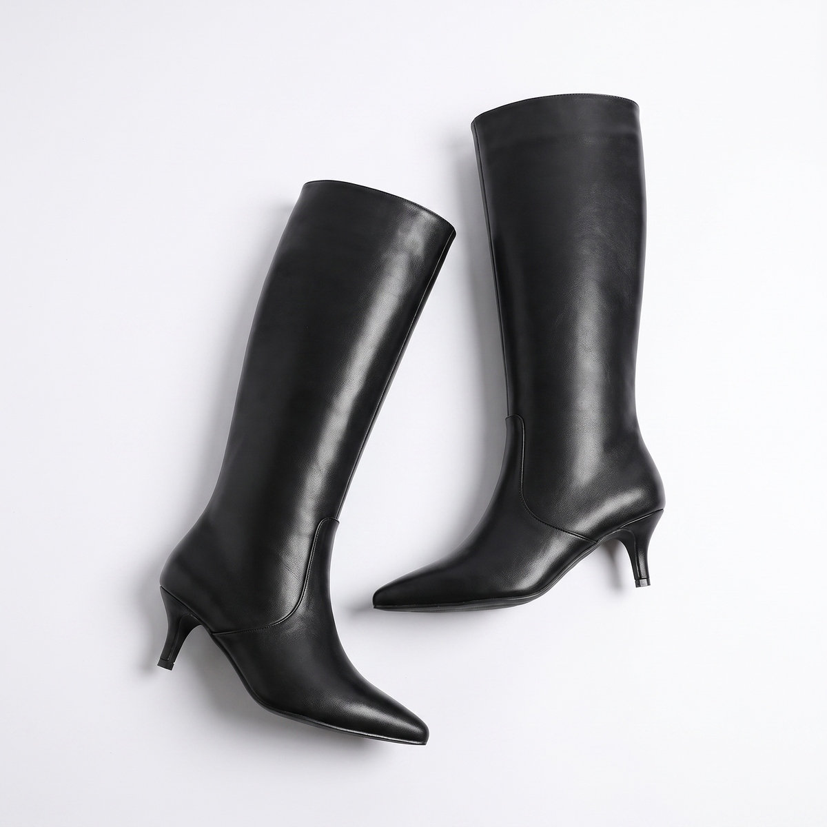 Botas Altas Mujer Tacón Bajo Elegante