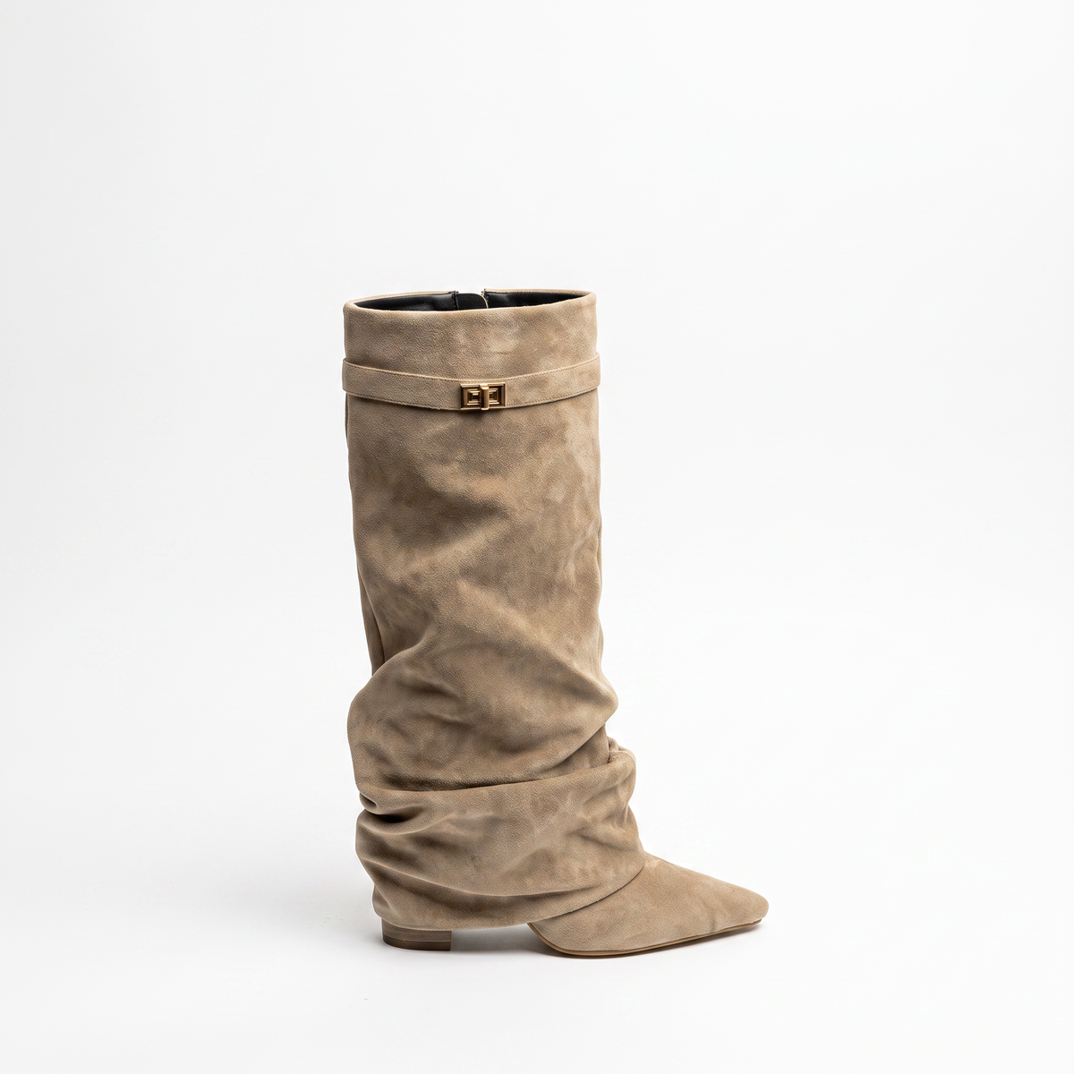 Botas Altas Mujer Punta Fina de Ante