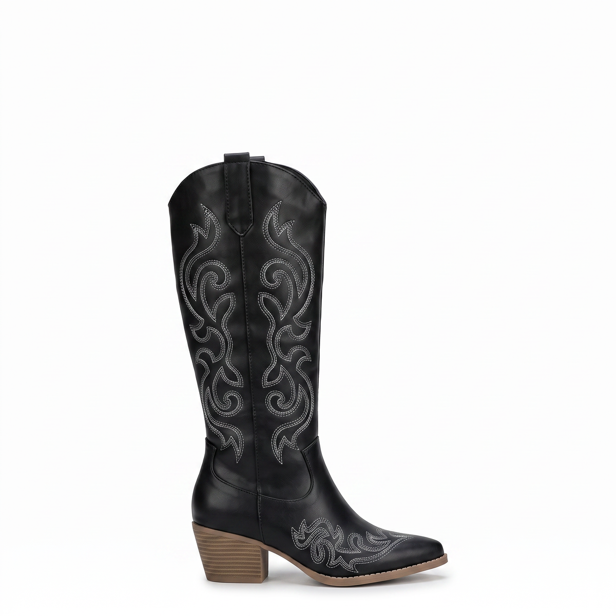 Botas Cowboy Mujer Bordadas de Ante
