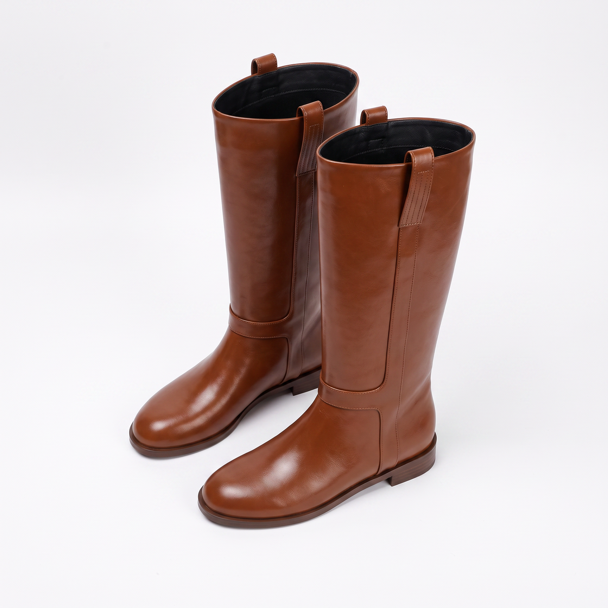 Botas Altas Mujer Tacón Ancho Cómoda