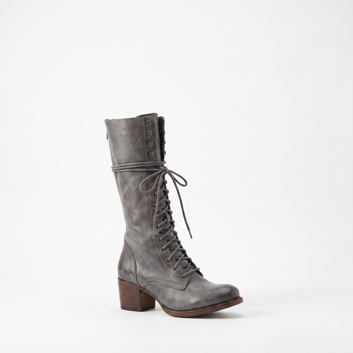 Botas Mujer Cordones Con Lazo Cómodas