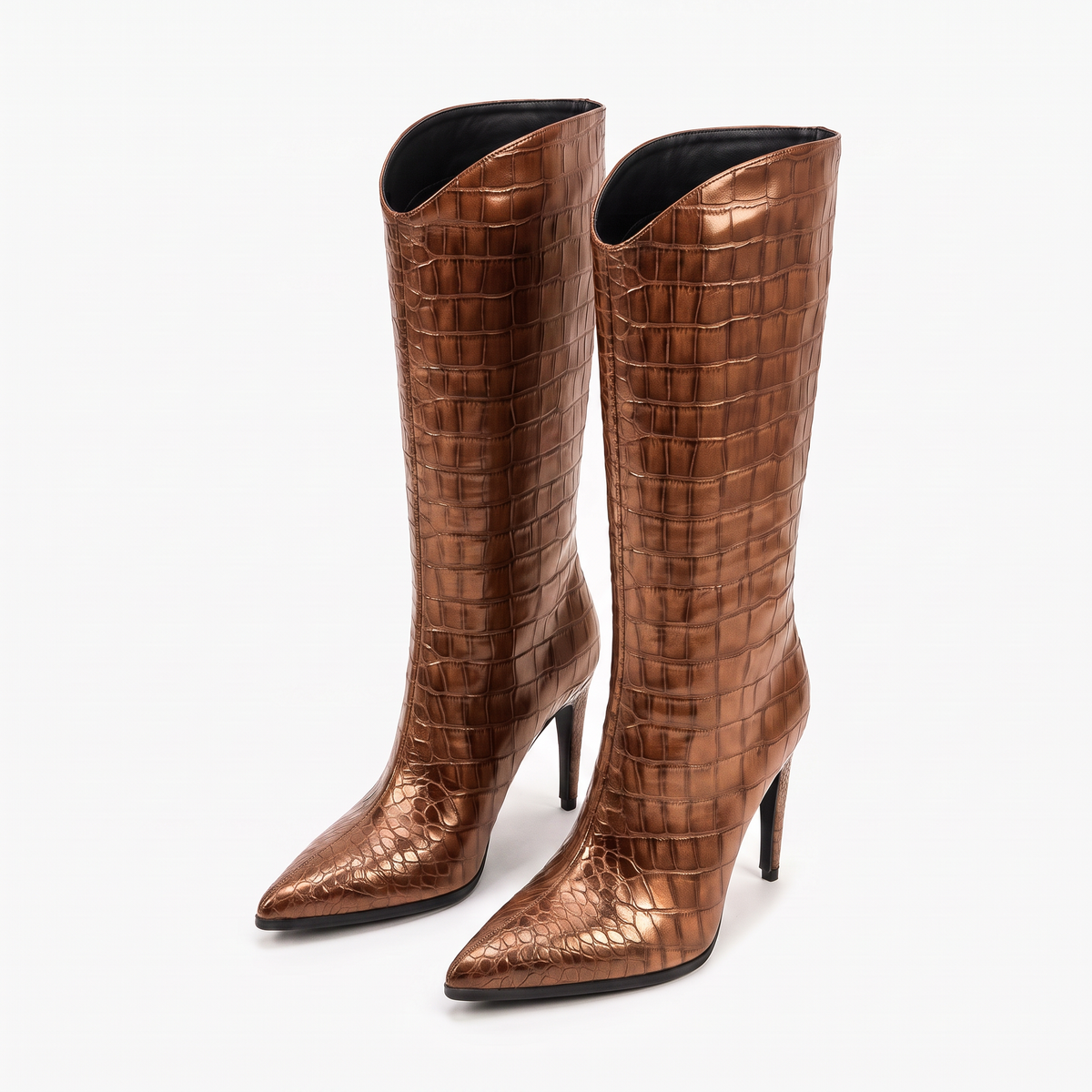 Botas Altas Mujer Tacón Aguja de Piel