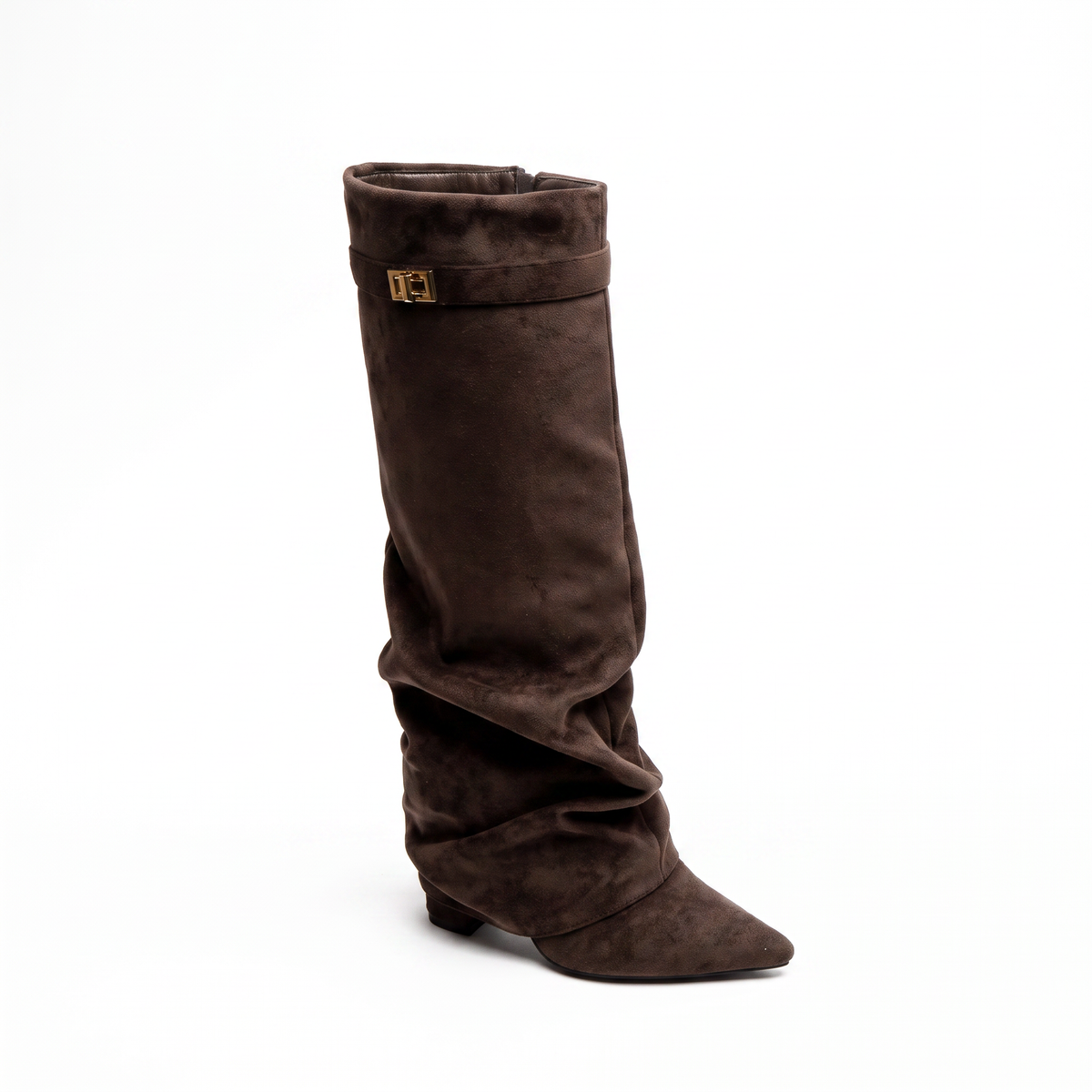 Botas Altas Mujer Punta Fina de Ante