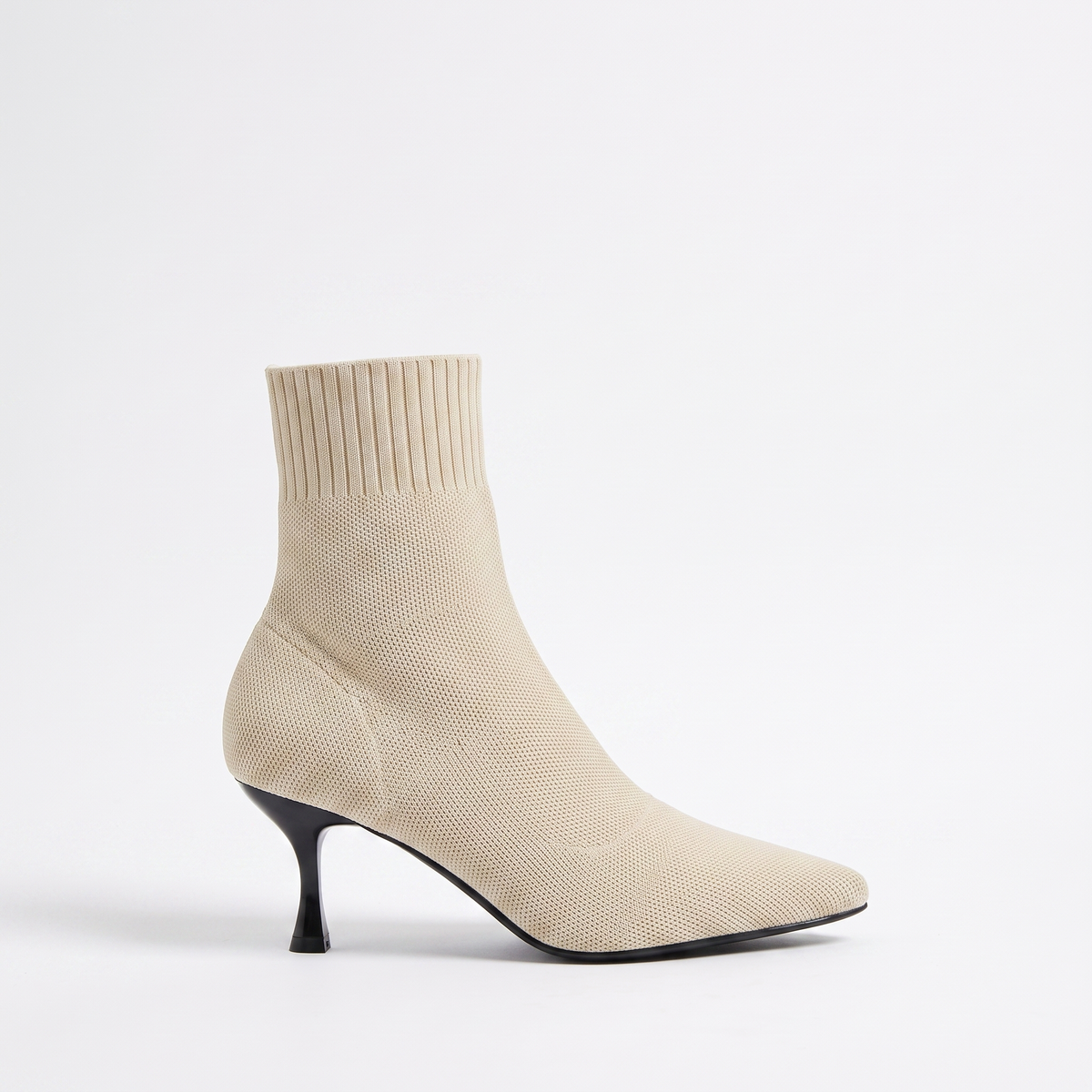 Botines Mujer Calcetín Elástico Tacón Fino