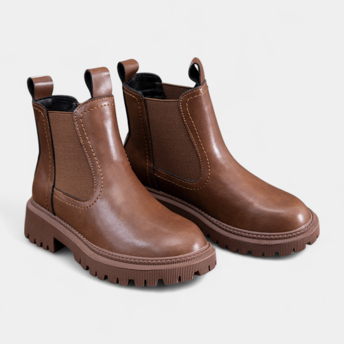 Botines Chelsea Mujer Suela Dentada