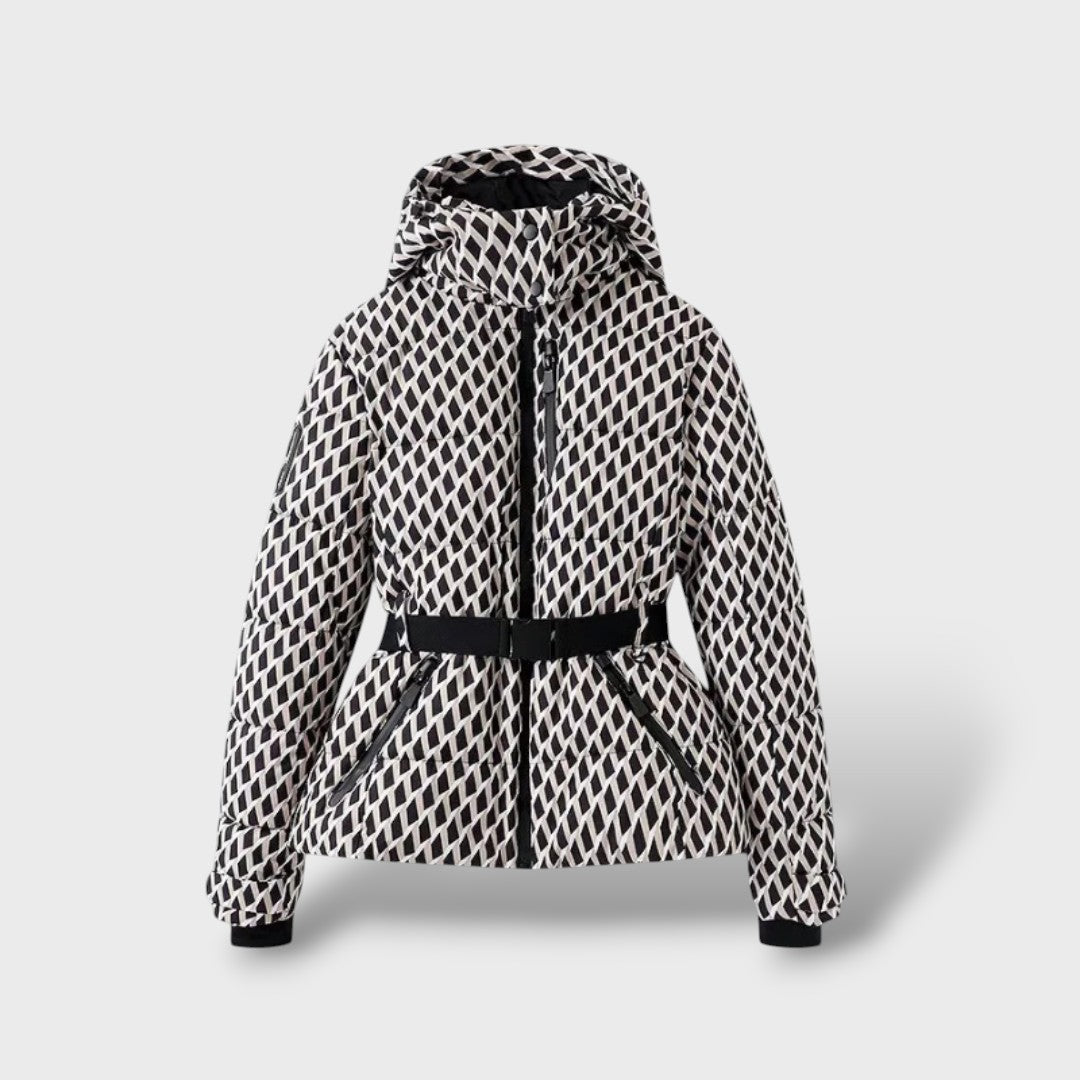 Chaqueta Acolchada Impermeable Mujer con Cinturón - Vista 1