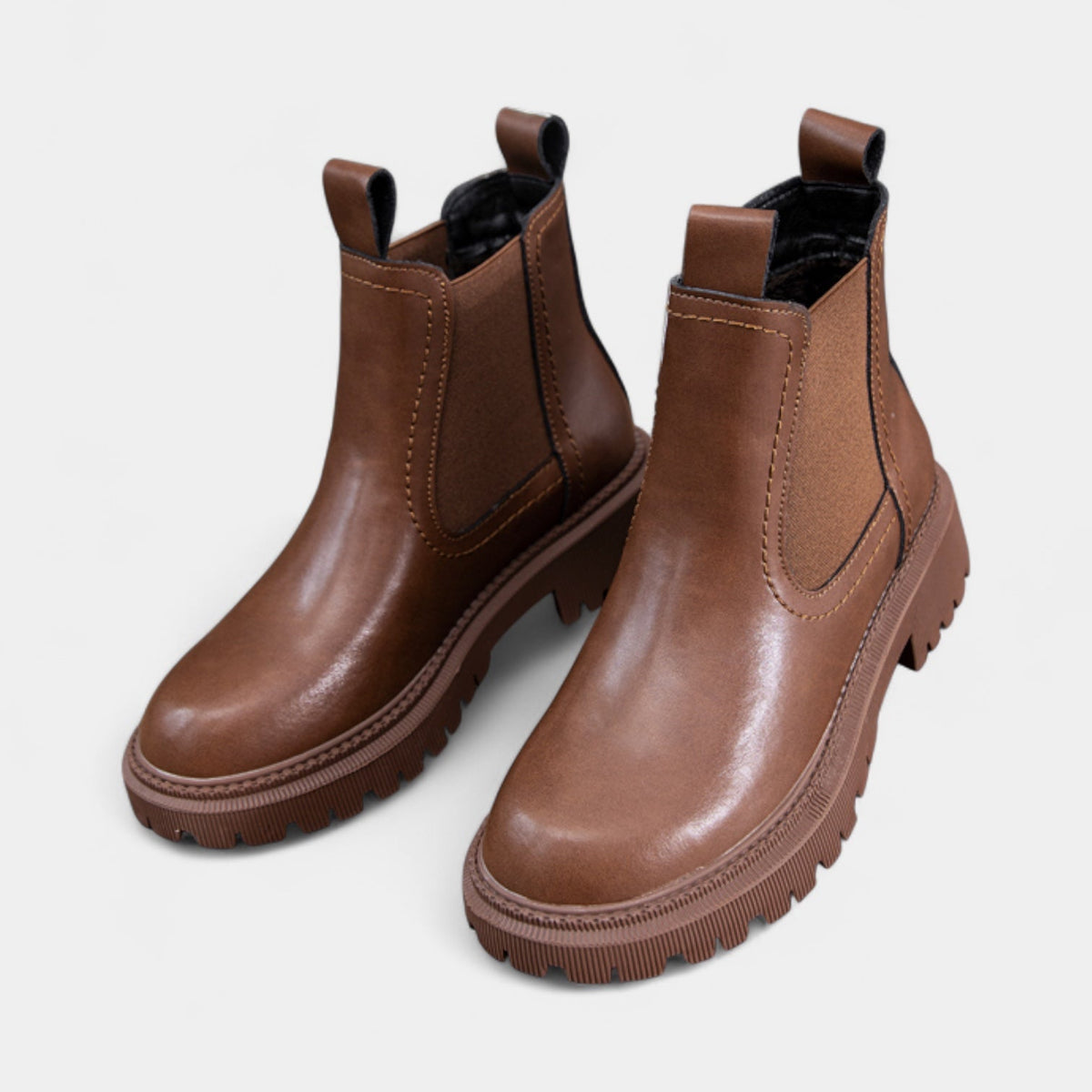 Botines Chelsea Mujer Suela Dentada