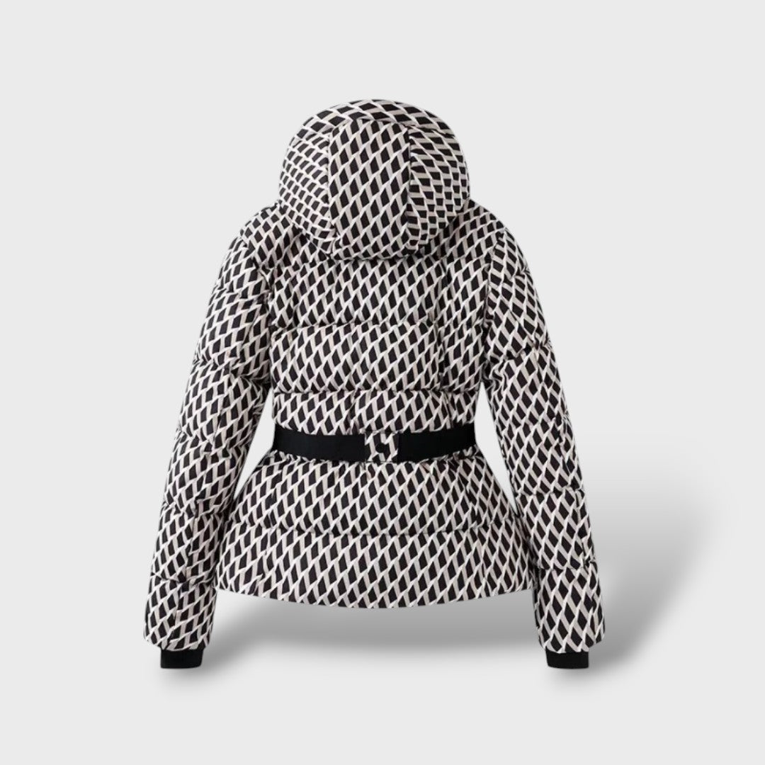 Chaqueta Acolchada Impermeable Mujer con Cinturón - Vista 2