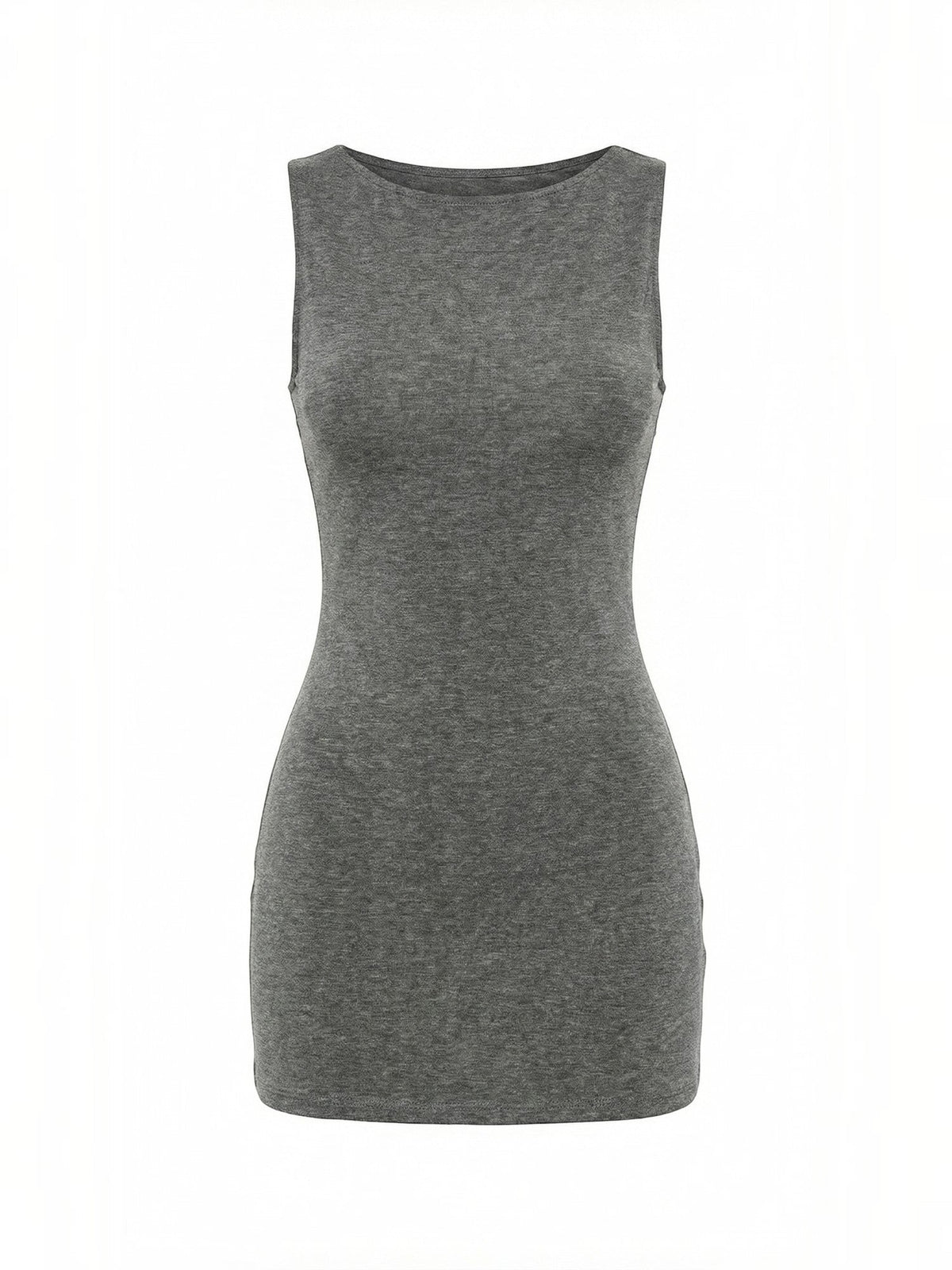 Vestido Corto Ceñido Sin Mangas Mujer