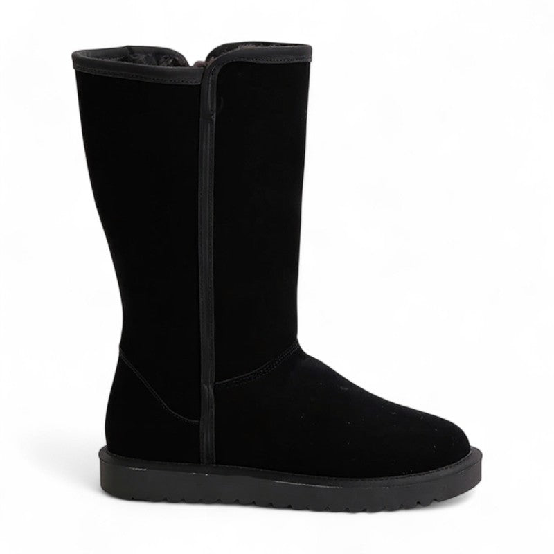 Botas Forradas de Pelo Mujer de Caña Alta con Puño Plegable