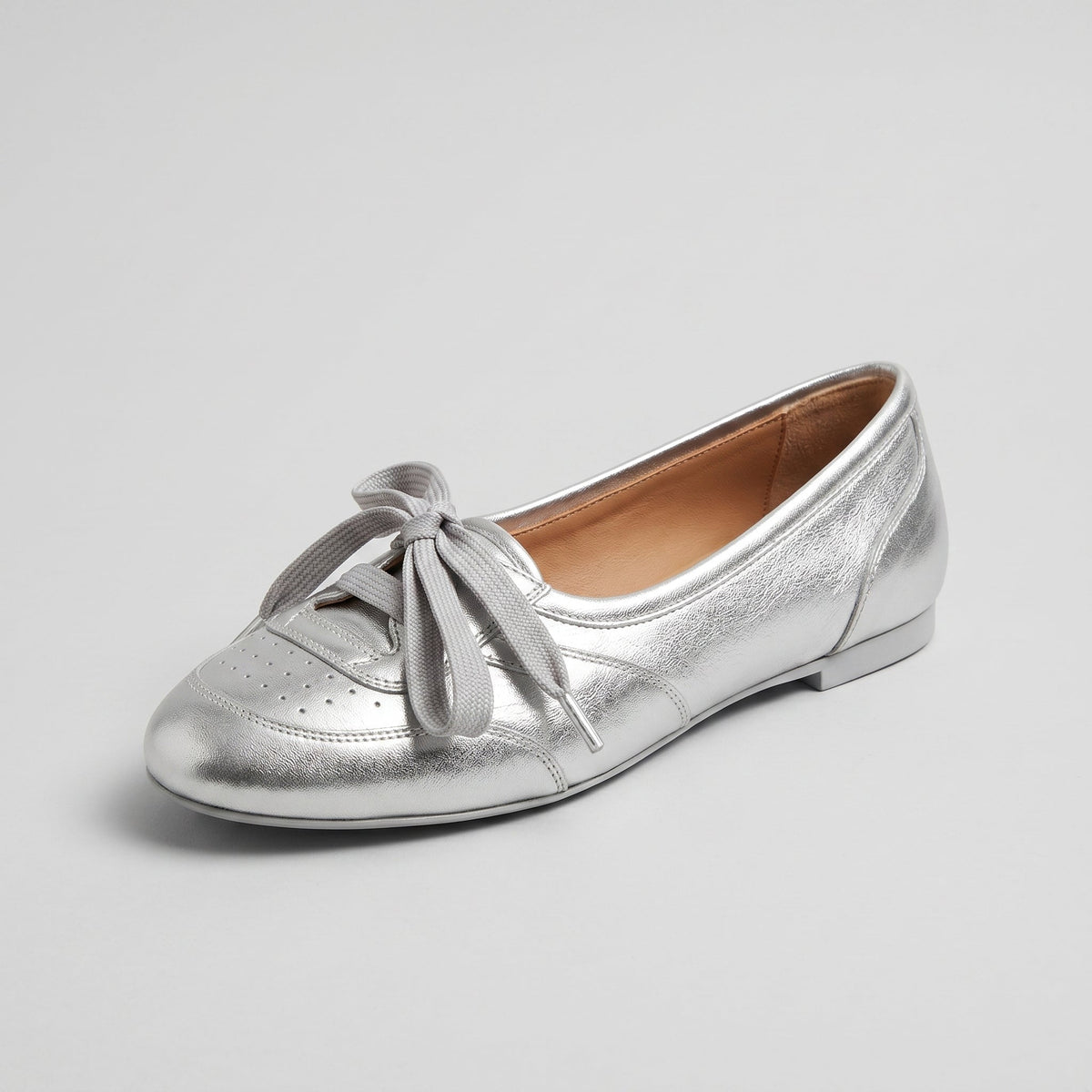 Bailarinas Mujer Sneaker de Piel Retro