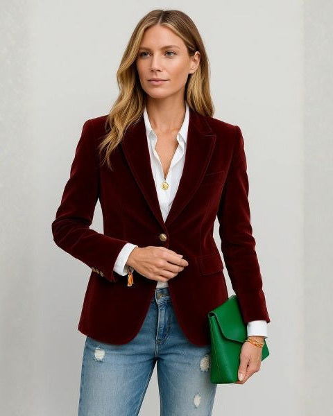 Blazer Mujer de Noche con Una Botonadura y Silueta Clásica - Vista 3