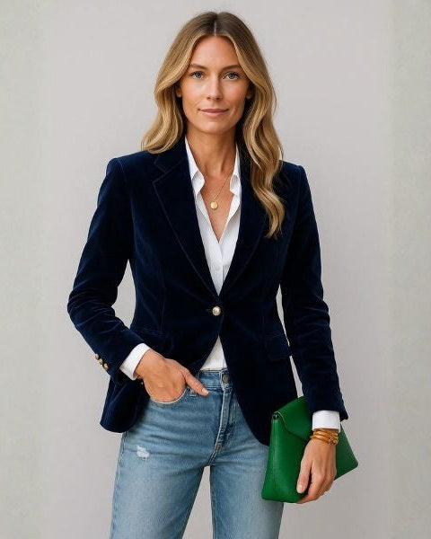 Blazer Mujer de Noche con Una Botonadura y Silueta Clásica - Vista 5