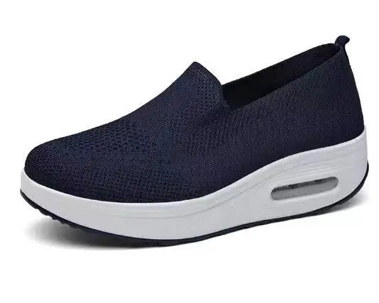 Zapatillas Slip-On Mujer de Punto con Plataforma y Cámara de Aire