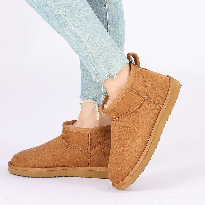 Botas Australianas Mujer Ultra Mini de Ante con Forro de Borreguito