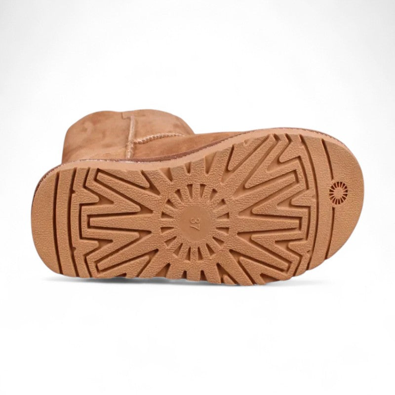 Botas Australianas Mini Mujer con Botón y Forro de Borreguito