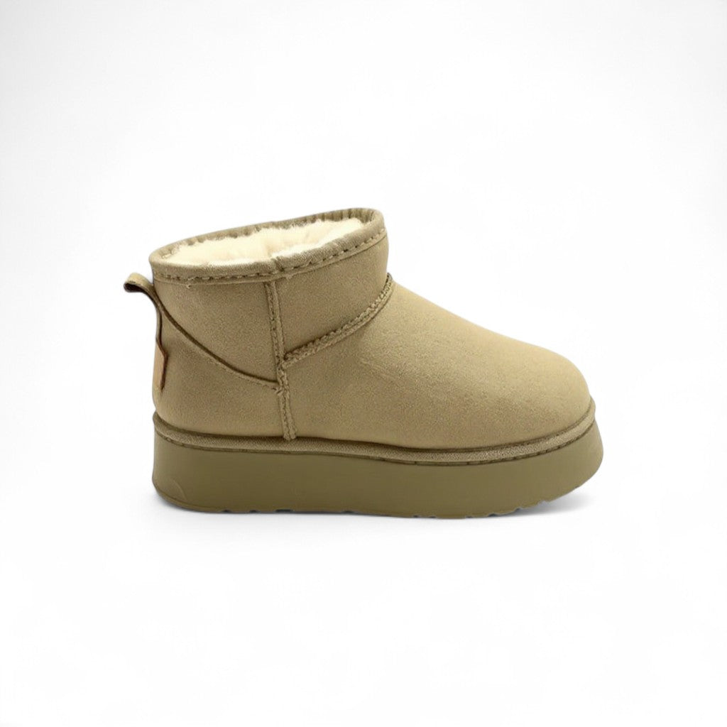 Botas Australianas Mujer con Plataforma Mini de Ante