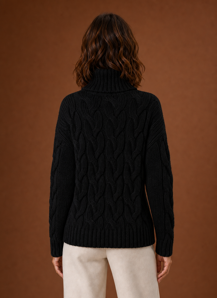 Jersey Mujer Punto Trenzado Clásico