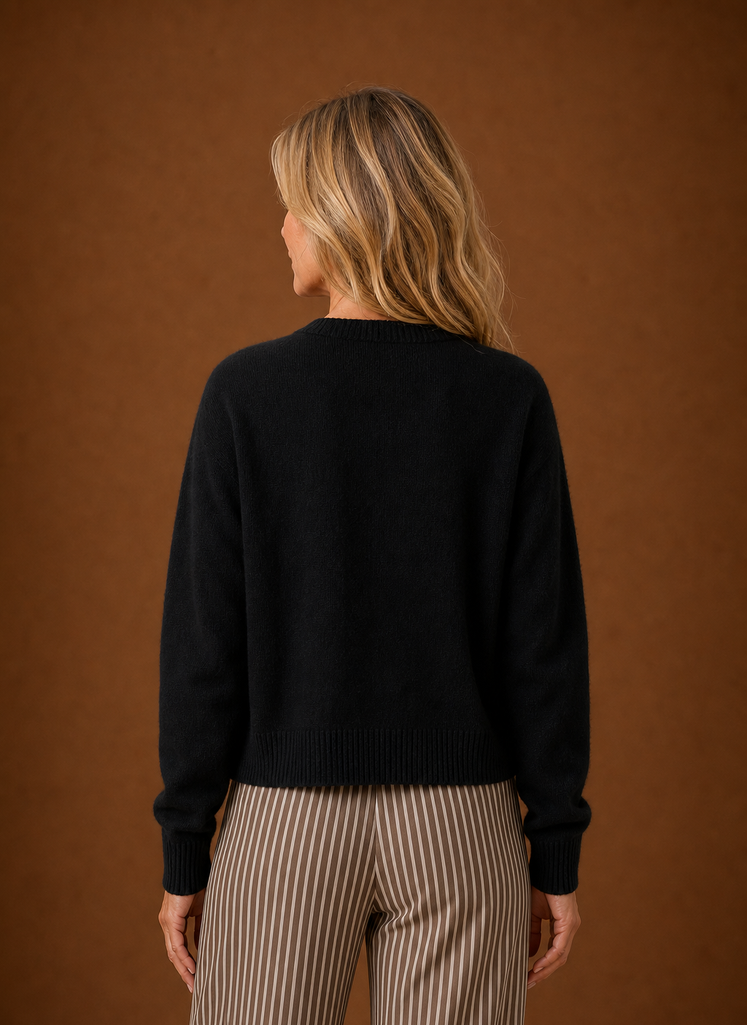 Cárdigan Mujer Cuello Redondo Botones