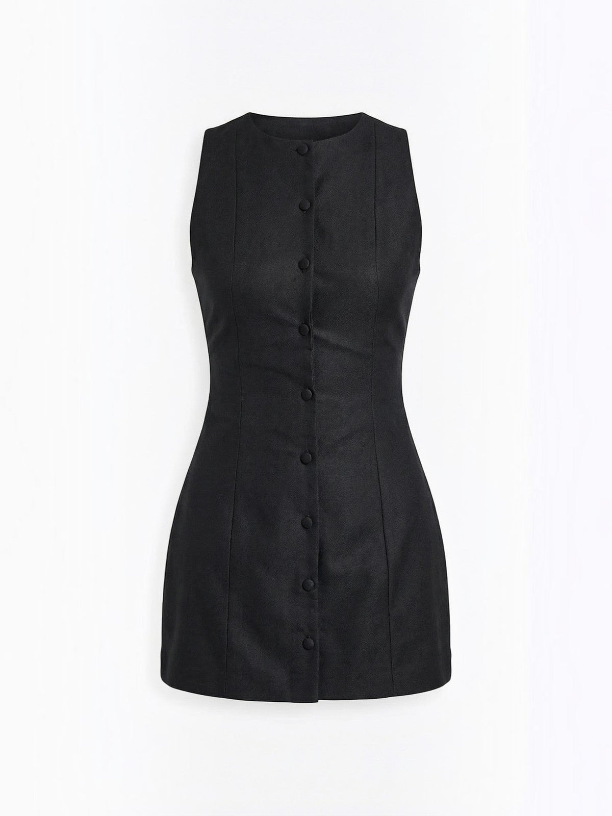 Vestido Corto Recto Sin Mangas
