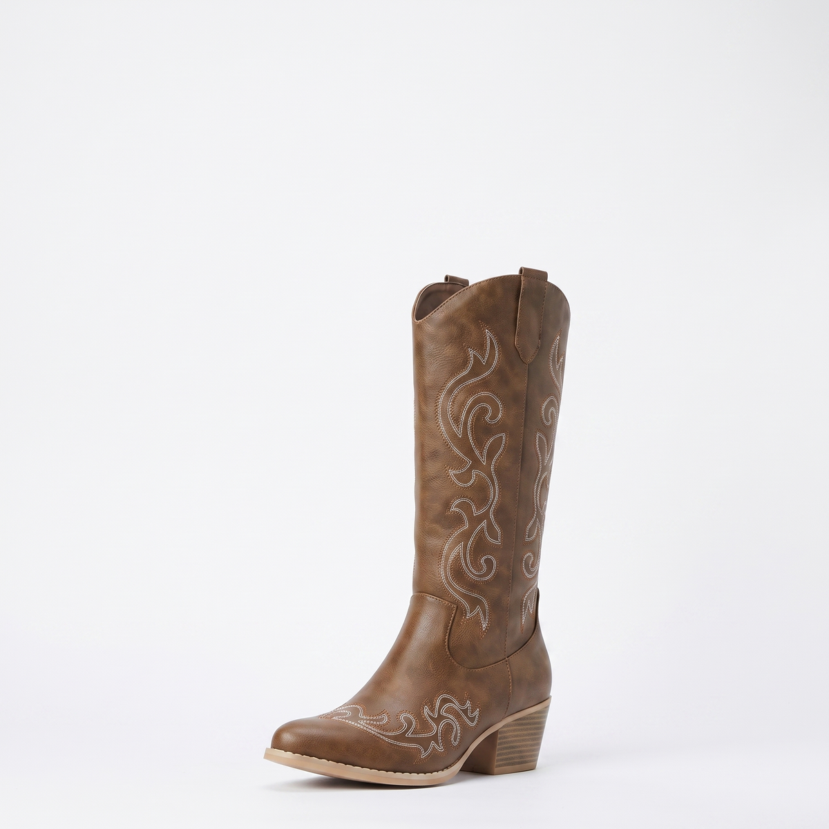 Botas Cowboy Mujer Bordadas de Ante