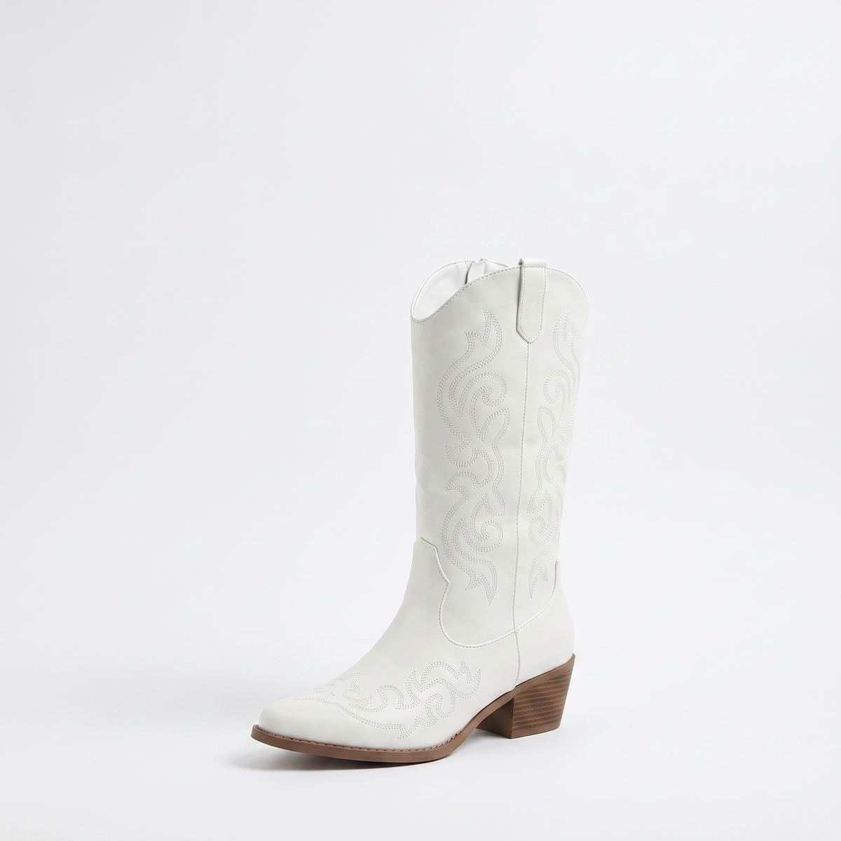 Botas Cowboy Mujer Bordadas de Ante