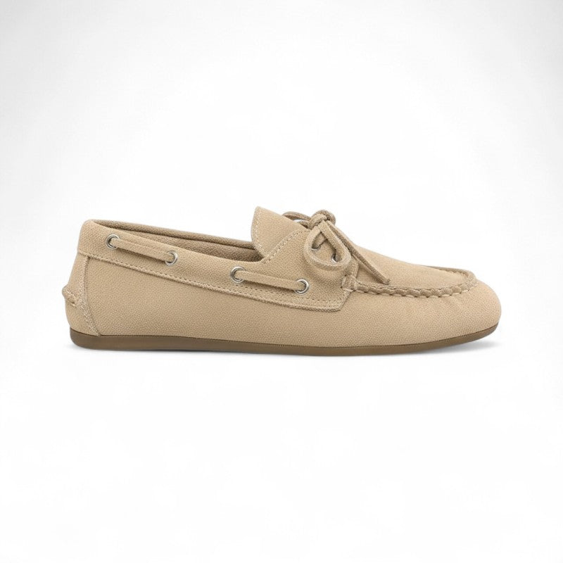 Mocasines Mujer Planos Estilo Náutico con Cordones