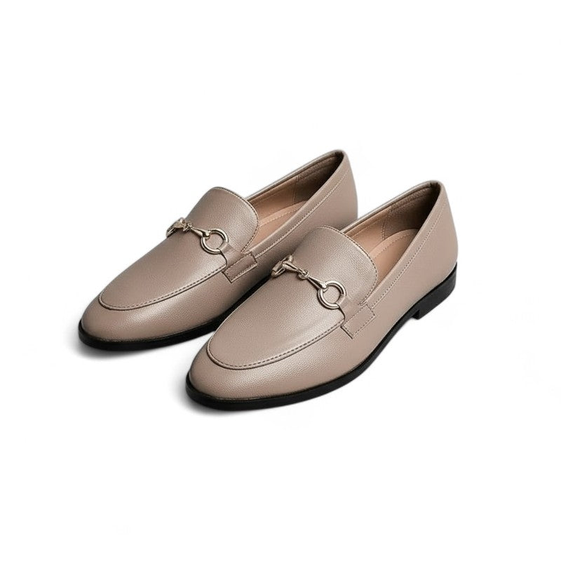 Mocasines Mujer con Bocado Metálico Estilo Ecuestre