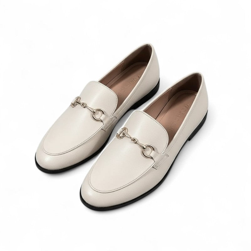 Mocasines Mujer con Bocado Metálico Estilo Ecuestre