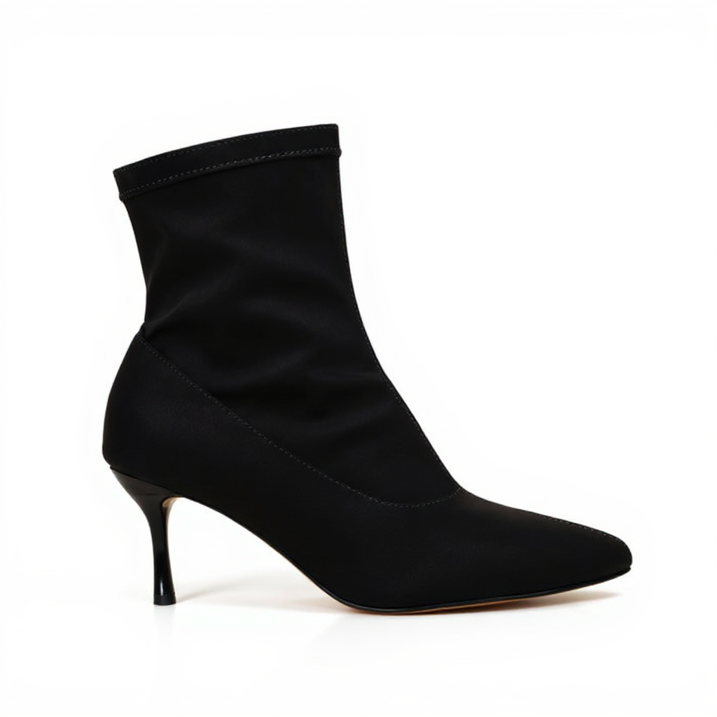Botines Calcetín Mujer con Tacón Fino