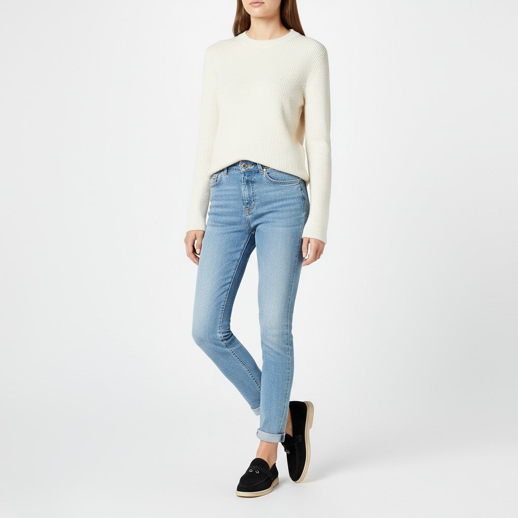 Mocasines de Ante Mujer Planos Minimalistas