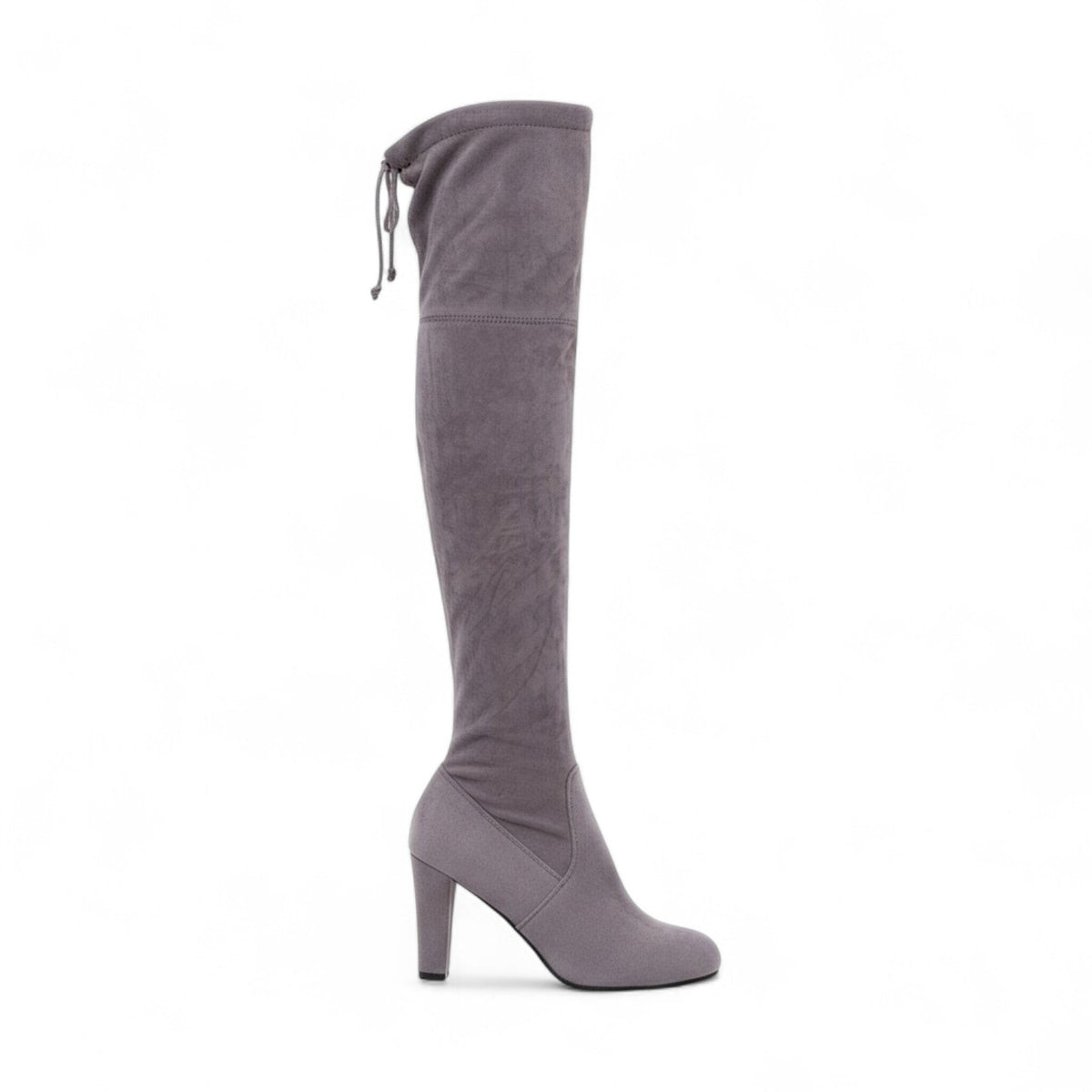 Botas Mosqueteras Mujer de Ante Estilo Cuissarde con Tacón