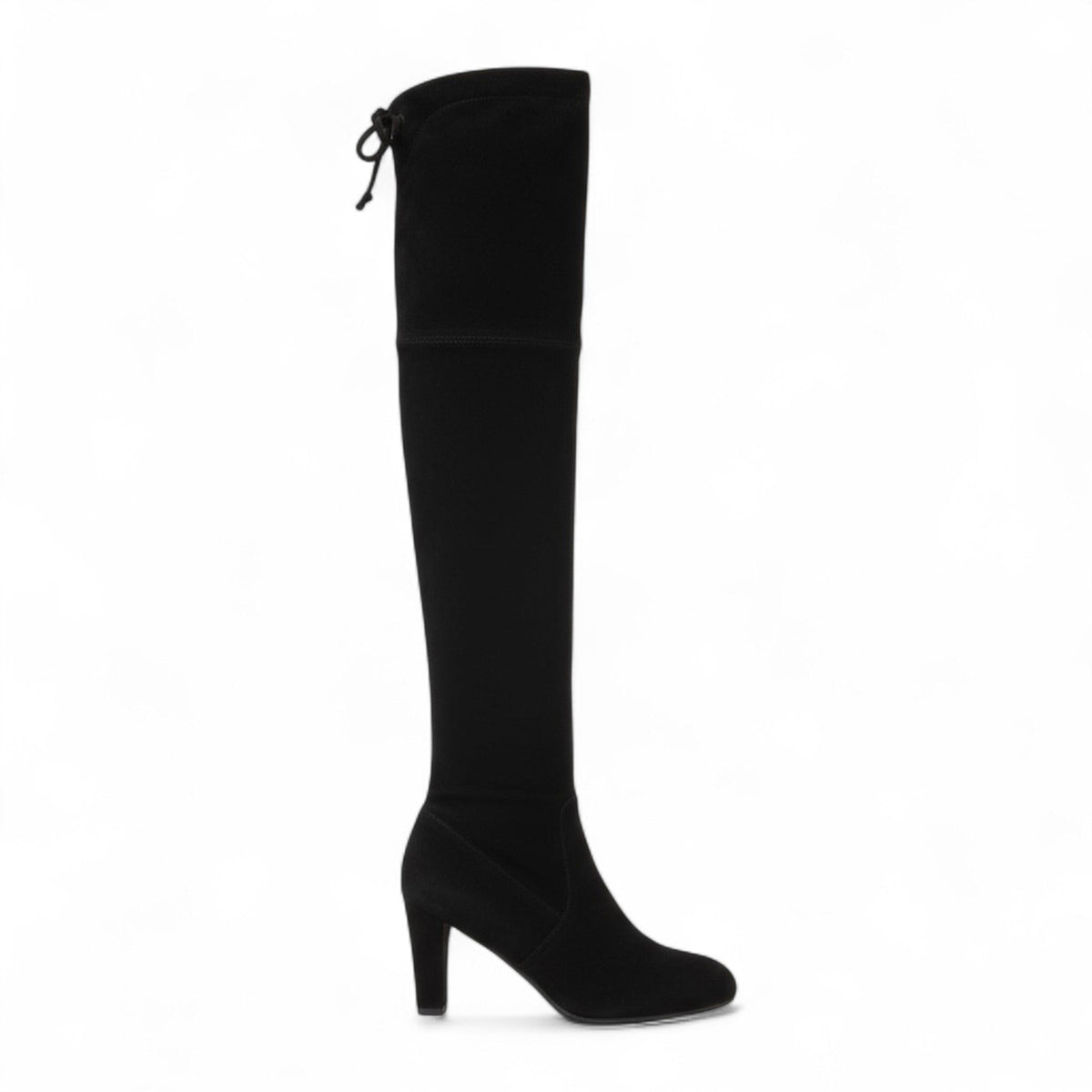 Botas Mosqueteras Mujer de Ante Estilo Cuissarde con Tacón