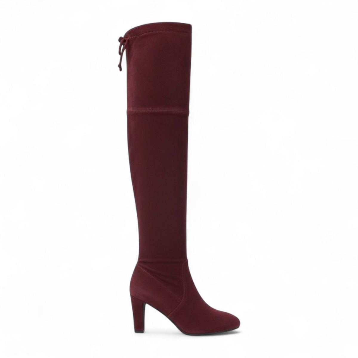 Botas Mosqueteras Mujer de Ante Estilo Cuissarde con Tacón