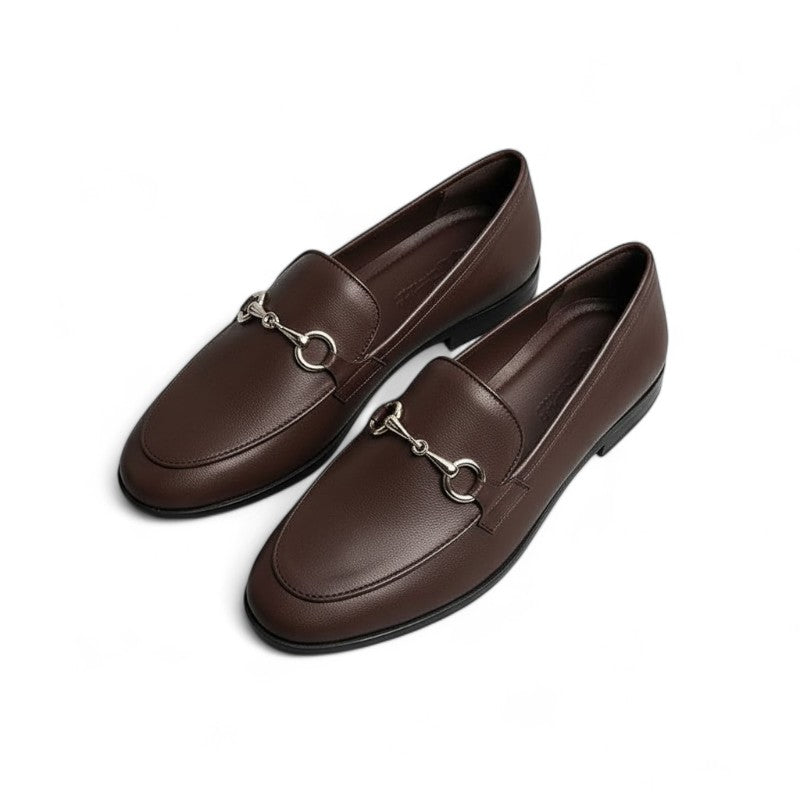 Mocasines Mujer con Bocado Metálico Estilo Ecuestre