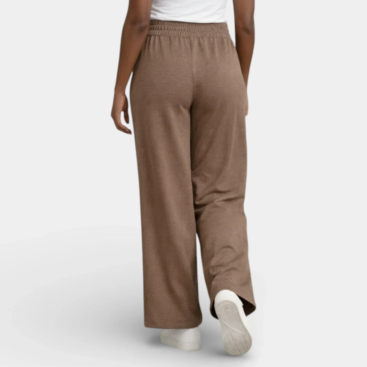 Pantalón Ancho Mujer Lino Cordón