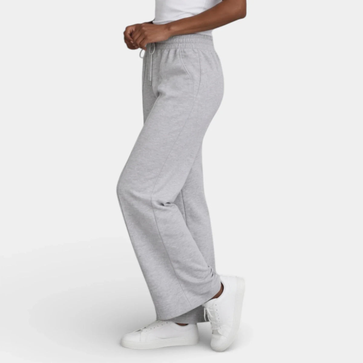 Pantalón Ancho Mujer Lino Cordón