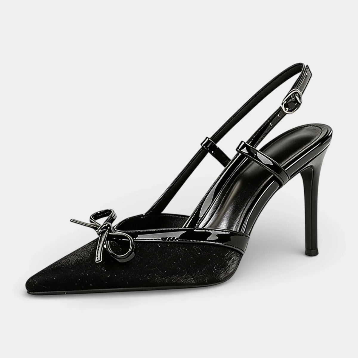 Zapatos de Tacón Mujer Brida en T Lazo