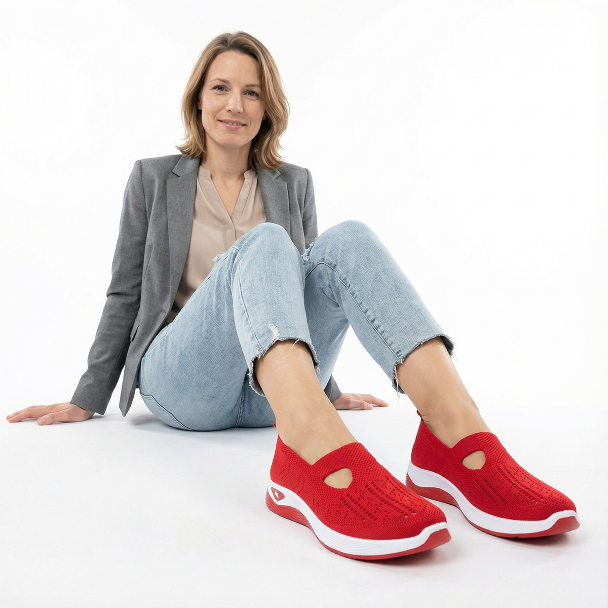 Zapatillas Mujer de Malla Slip-On Ligeras